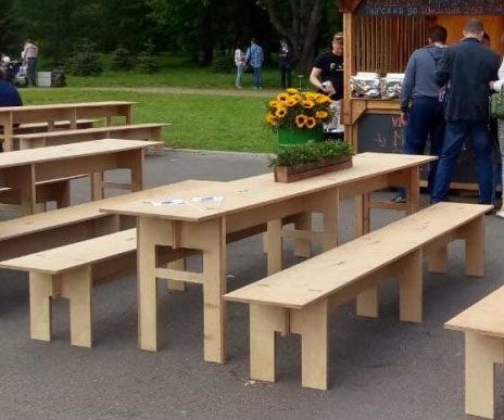 Аренда стола деревянного 230 см