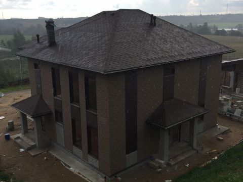 монтаж гибкой черепицы тегола