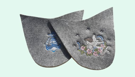 Тажима-Сервис: вышивка на тапочках