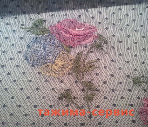 Тажима-Сервис: вышивка на сетке