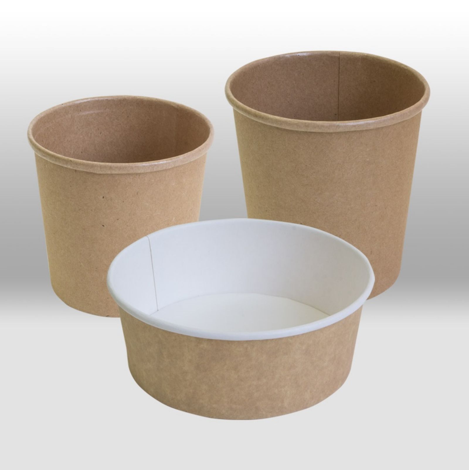 Paper containers Kraft by Papperskopp