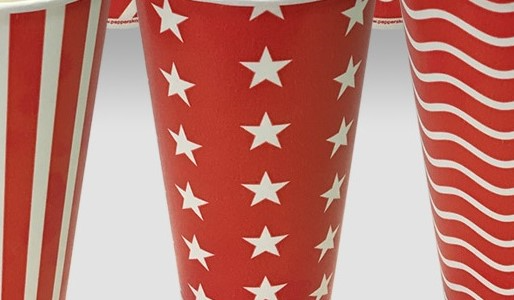Lids for paper cups for cold beverages by Papperskopp