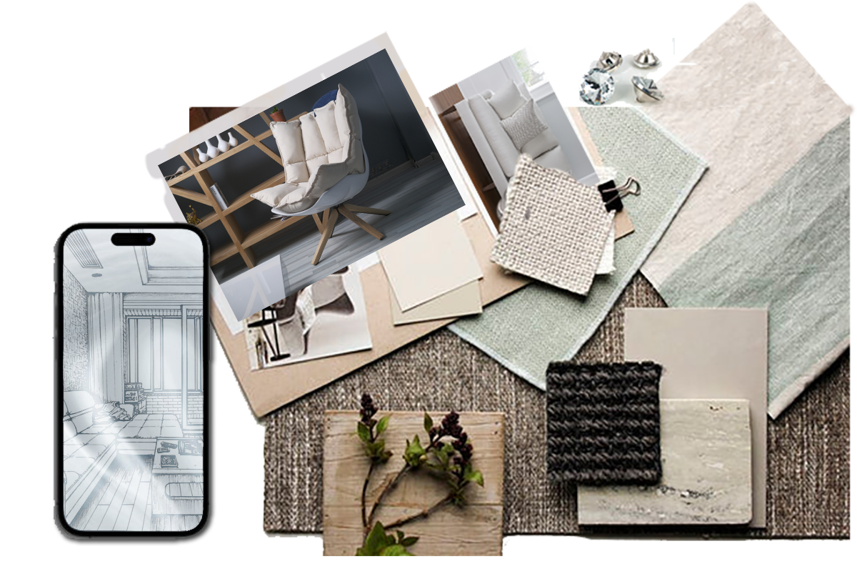 Комплектация интерьера мягкая мебель