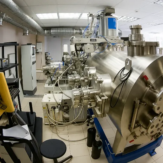 Исследовательская установка с высоковакуумной системой для технологических процессов