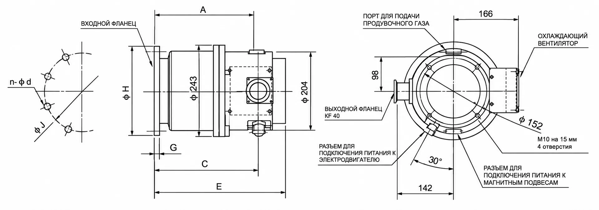 Турбомолекулярный насос TMP-1003MC