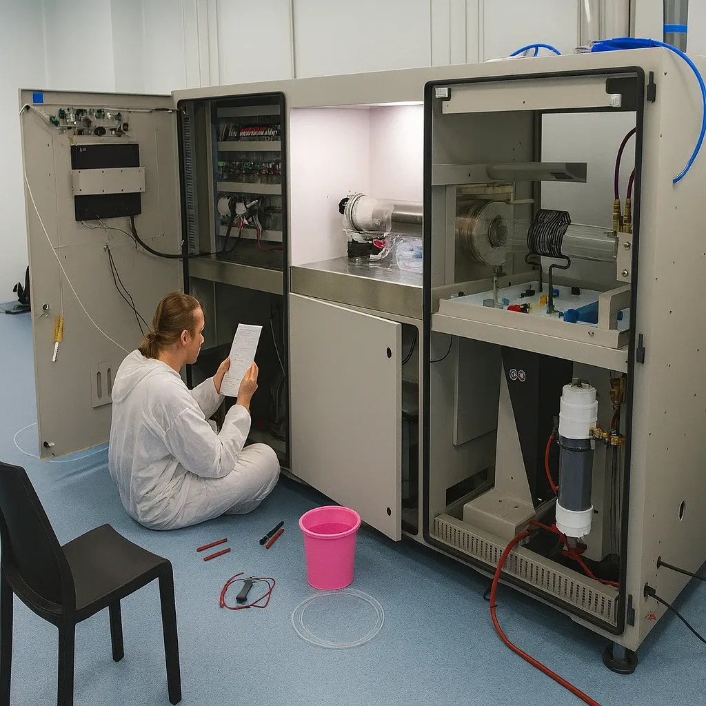 Монтаж оборудования и настройка лабораторной установки