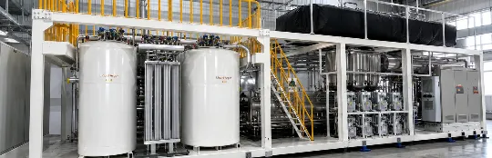 Система очистки гелий-неоновой смеси на газовом заводе в Чучжоу