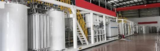 Система очистки гелий-неоновой смеси на заводе редких газов в Хэбэе