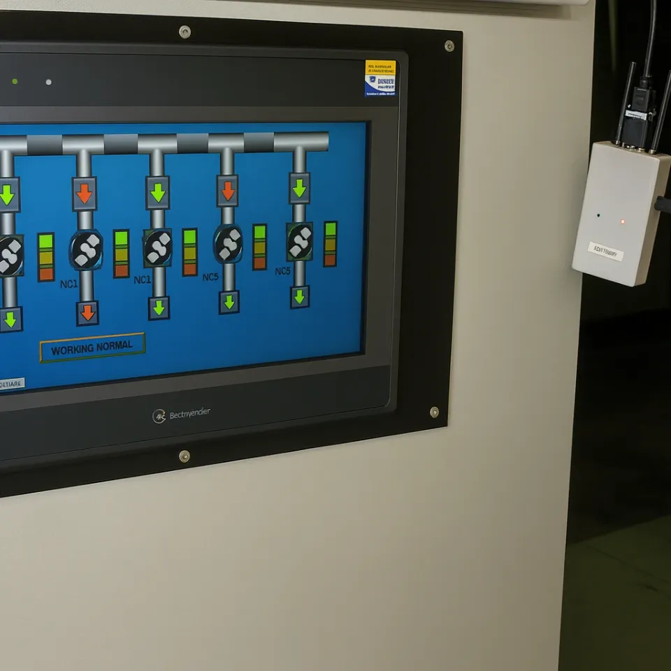 Экран работающей стойки