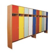 Шкафчик для раздевалки в детский сад двух-ярусный