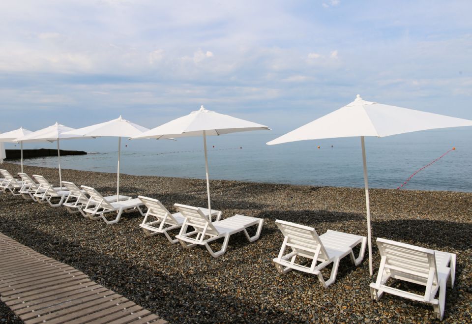 оборудованный пляж