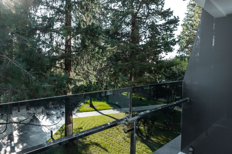 вид с балкона на парк