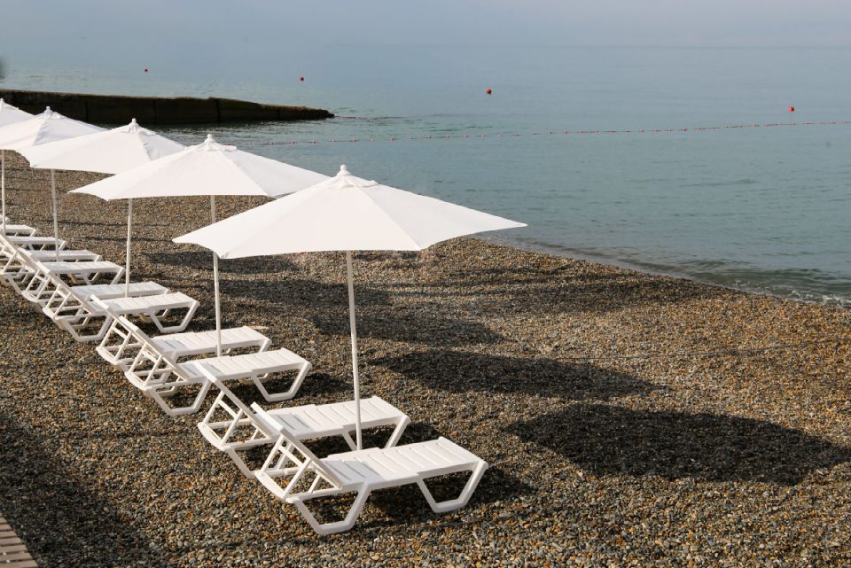 пляж на рассвете