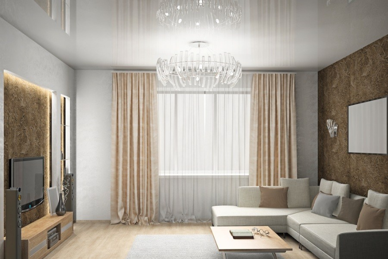 Потолки в гостиной