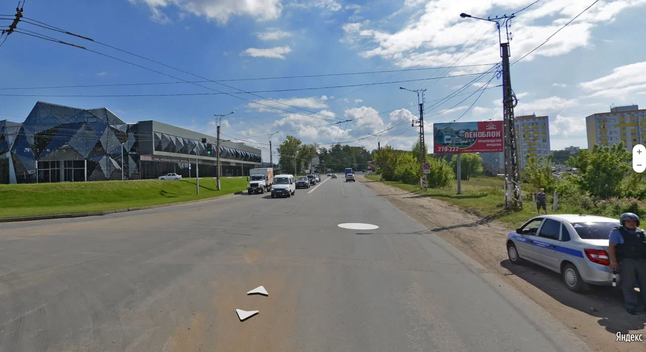 Лямбирское шоссе пересечение с ул. 1-я Промышленная