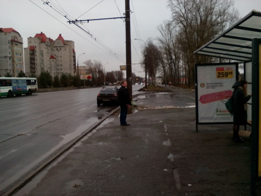 пр. Ленина, остановка «Плавательный бассейн» со стороны ОАО НПО «Сатурн»