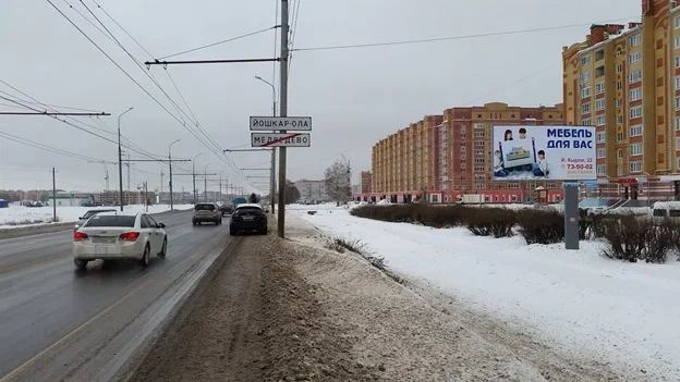 Ул. Йывана Кырли, вдоль а_д Й-Ола-Козьмодемьянск, км 6+200 слева сторона А