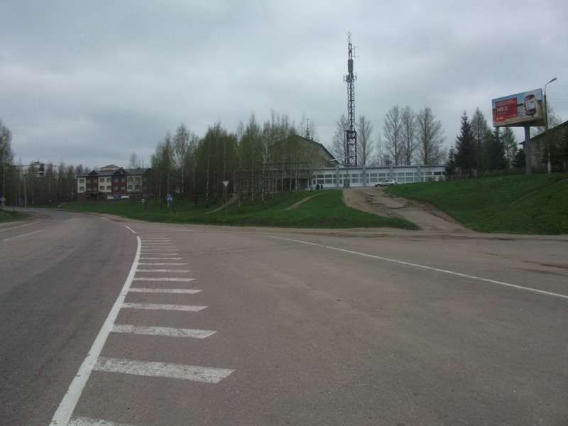 трасса Москва-Рига, изгиб дороги