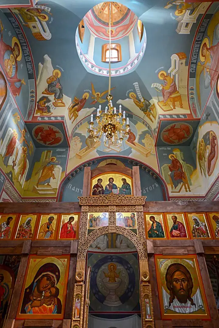 Роспись храма Андрея Первозванного. Фрески. Артель "Радость"