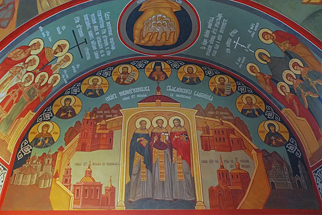 Роспись храма Николая Чудотворца. Фрески. Артель "Радость"