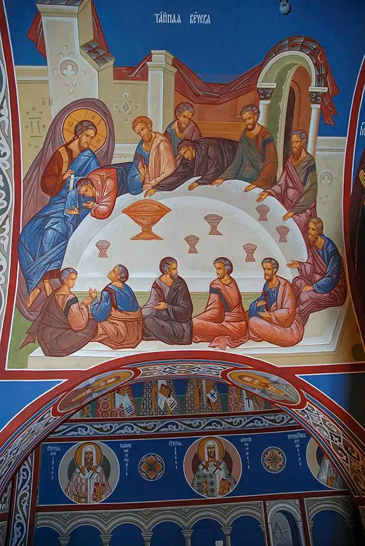 Роспись храма Покрова в Рубцове. Фрески. Артель "Радость"