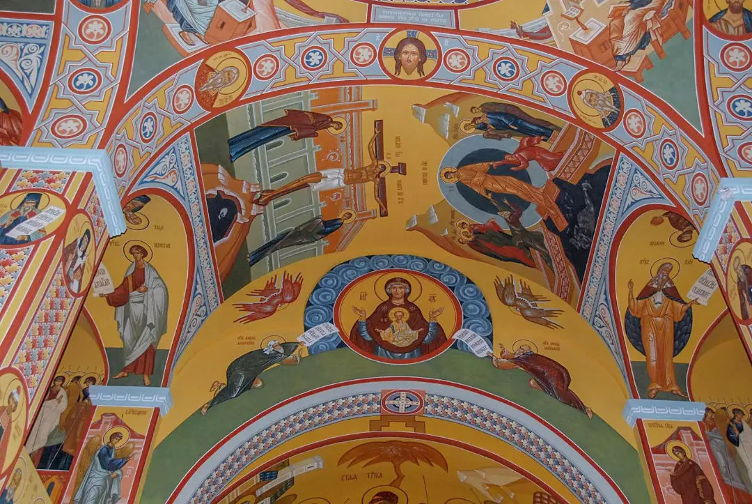 Роспись храма Рождества Христова. Фрески. Артель "Радость"