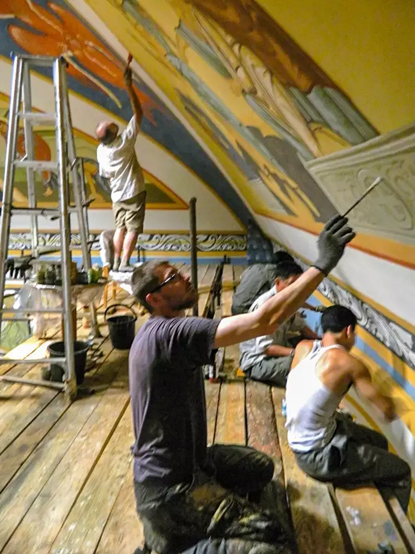 Роспись храма Живоначальной Троицы. Фрески. Артель "Радость"