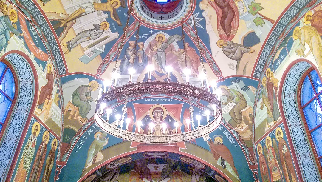 Роспись храма Всех Святых. Фрески. Артель "Радость"