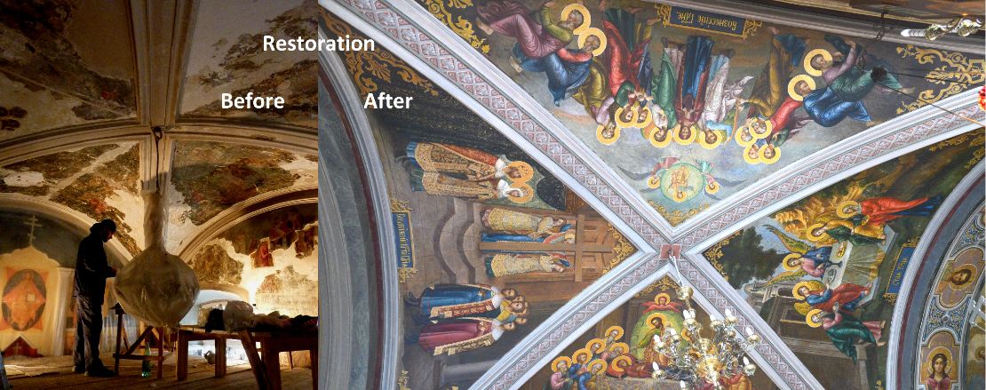 Реставрация церковной живописи. Реставрация фресок. Артель "Радость"