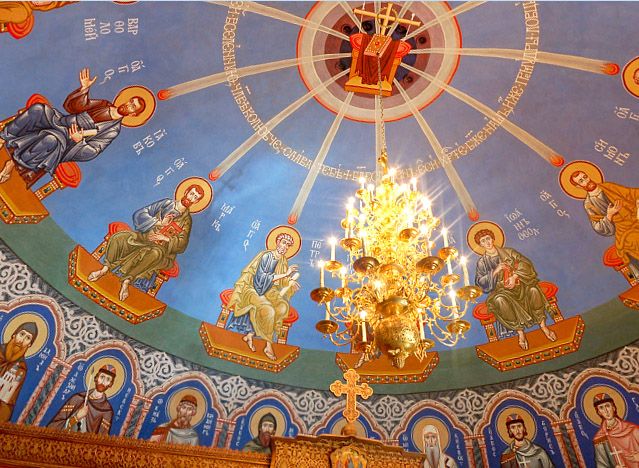 Роспись храма Сергия Радонежского. Фрески. Артель "Радость"