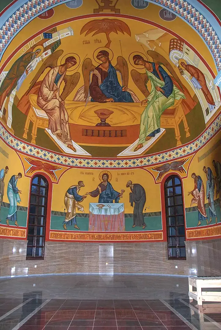 Роспись храма Рождества Христова. Фрески. Артель "Радость"