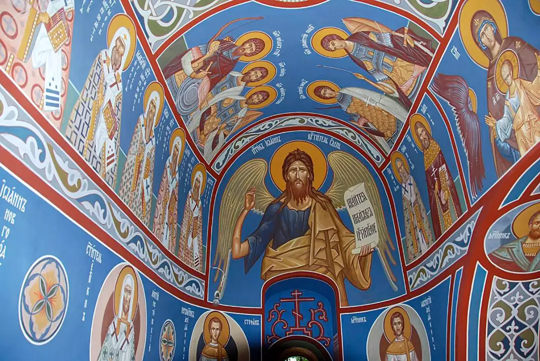 Роспись храма Покрова в Рубцове. Фрески. Артель "Радость"