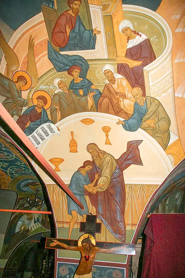 Роспись храма Симеона Столпника. Фрески. Артель "Радость"