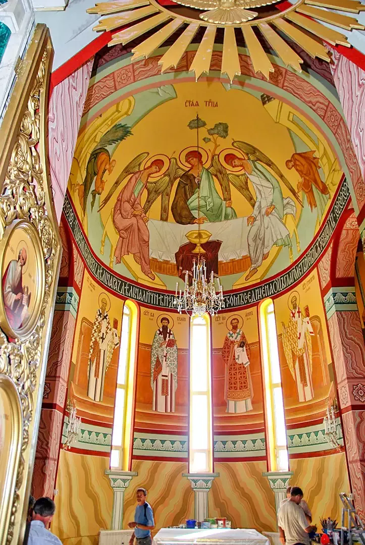 Роспись храма пророка Илии. Фрески. Артель "Радость"