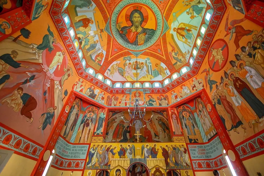 Роспись храма Воскресения Христова. Фрески. Артель "Радость"