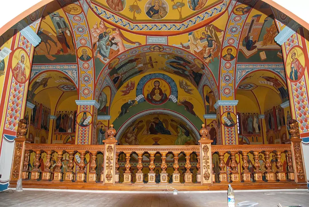 Роспись храма Рождества Христова. Фрески. Артель "Радость"