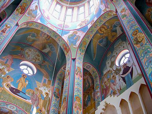 Роспись храма иконы Божией Матери "Избавительница". Фрески. Артель "Радость"