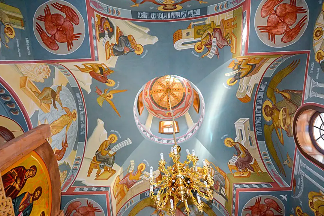 Роспись храма Андрея Первозванного. Фрески. Артель "Радость"