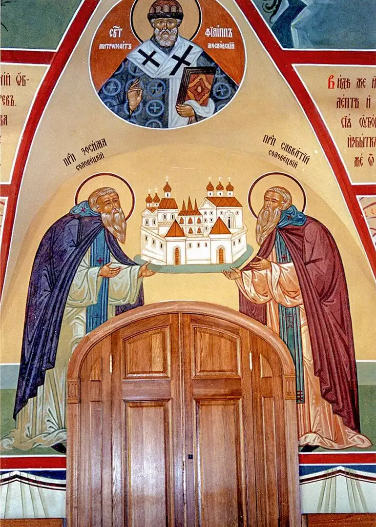 Роспись храма Спаса Преображения на Песках. Фрески. Артель "Радость"