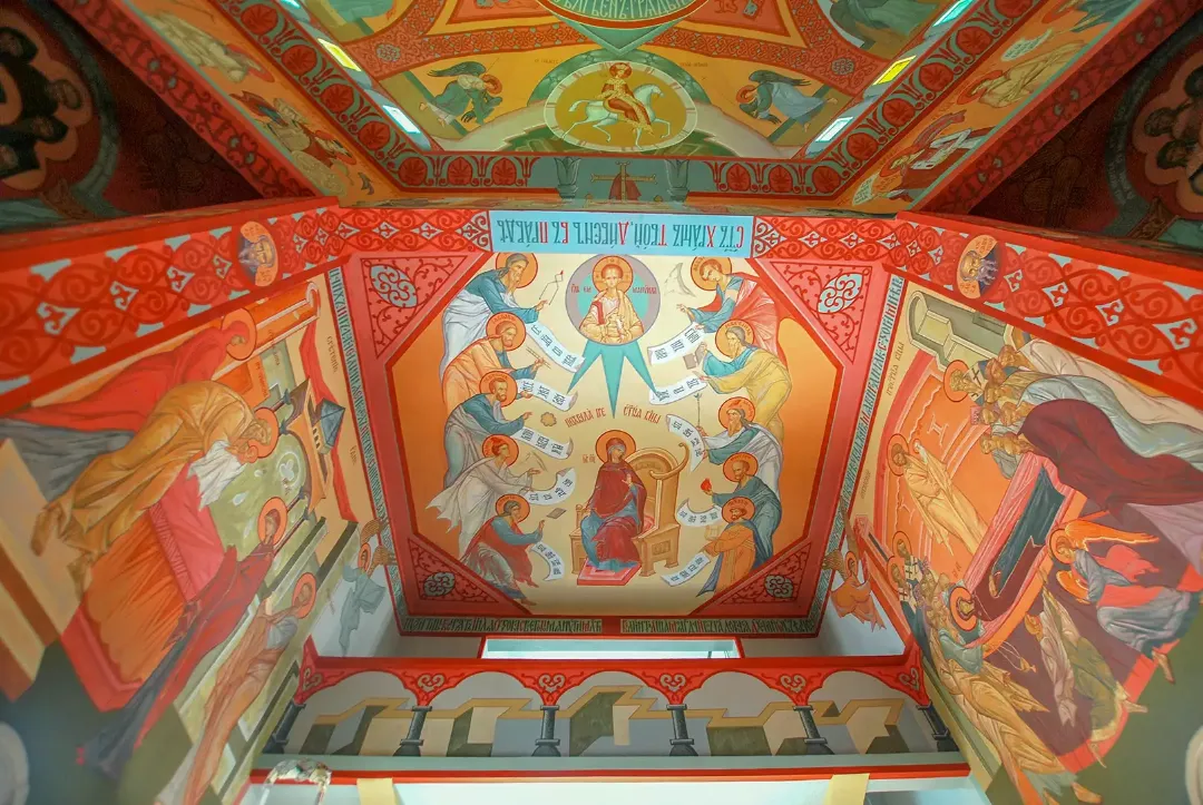 Роспись храма Воскресения Христова. Фрески. Артель "Радость"