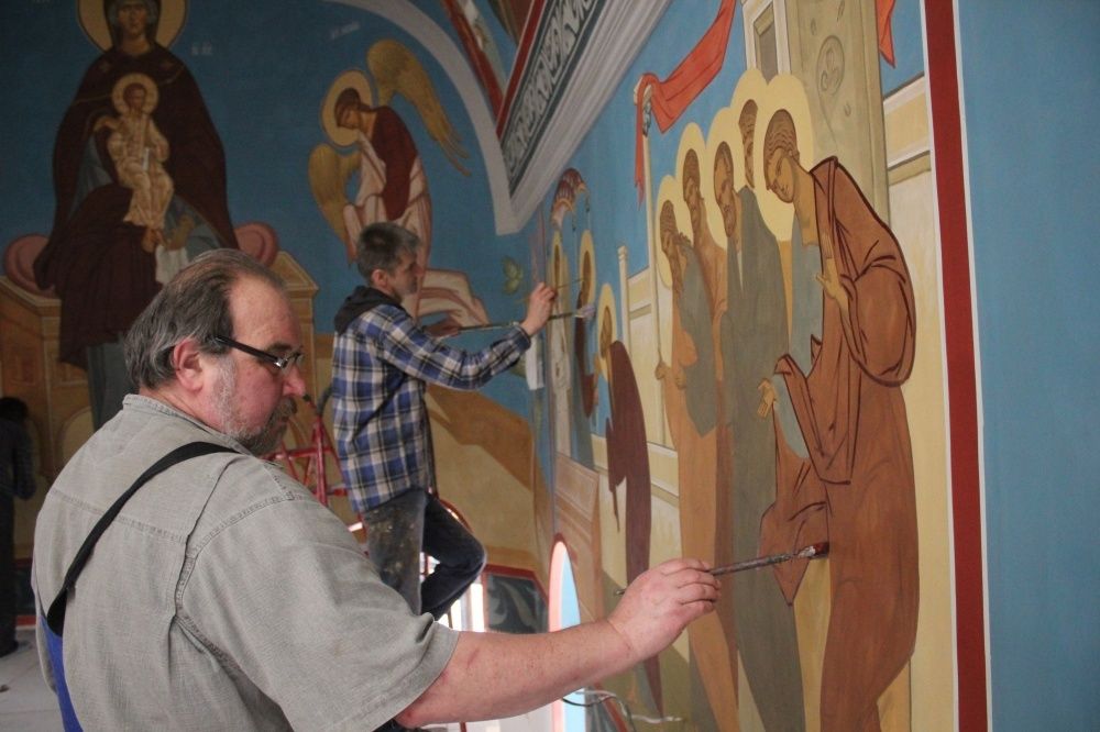 Роспись храма. Иконописцы. Фрески. Артель "Радость"