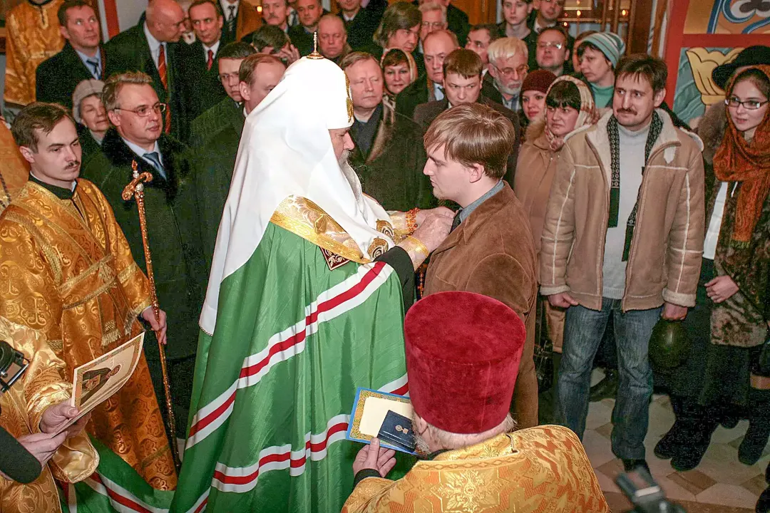 Роспись храма великомученика Пантелеимона, Патриарх. Фрески. Артель "Радость"