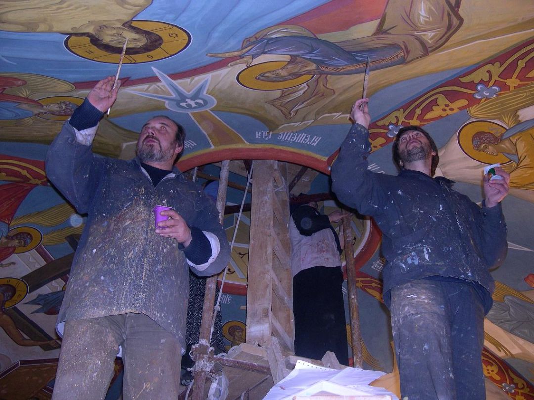Роспись храма. Иконописцы. Фрески. Артель "Радость"