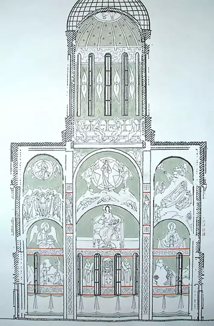 Роспись храма пророка Илии, Фрески. Артель "Радость"