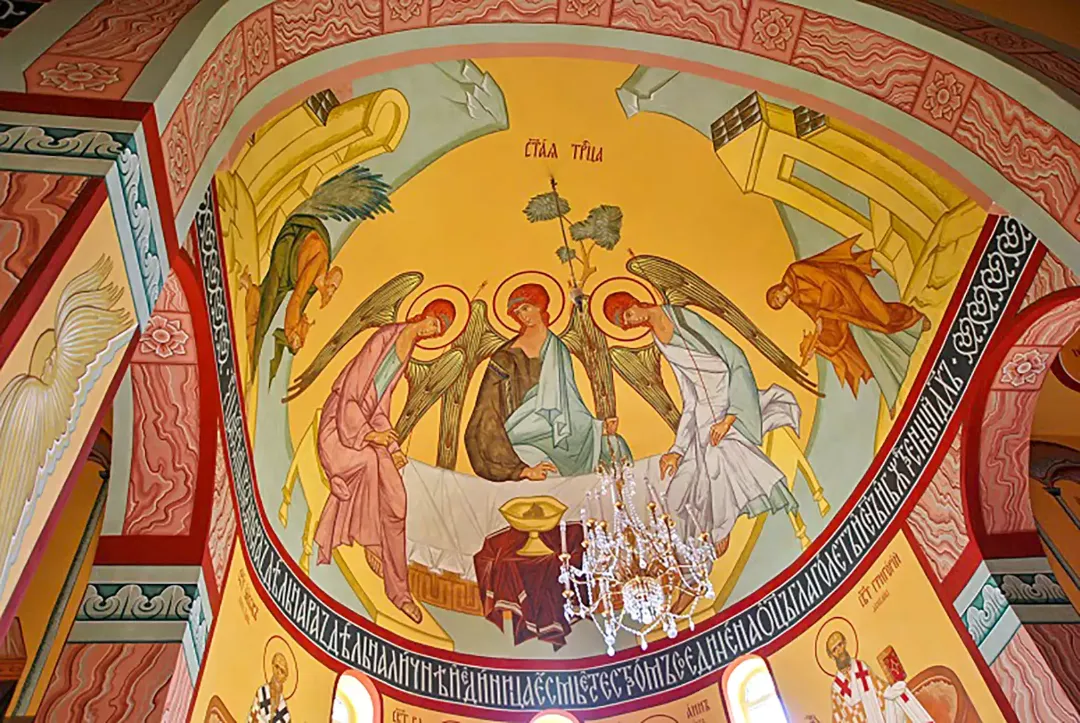 Роспись храма пророка Илии. Фрески. Артель "Радость"