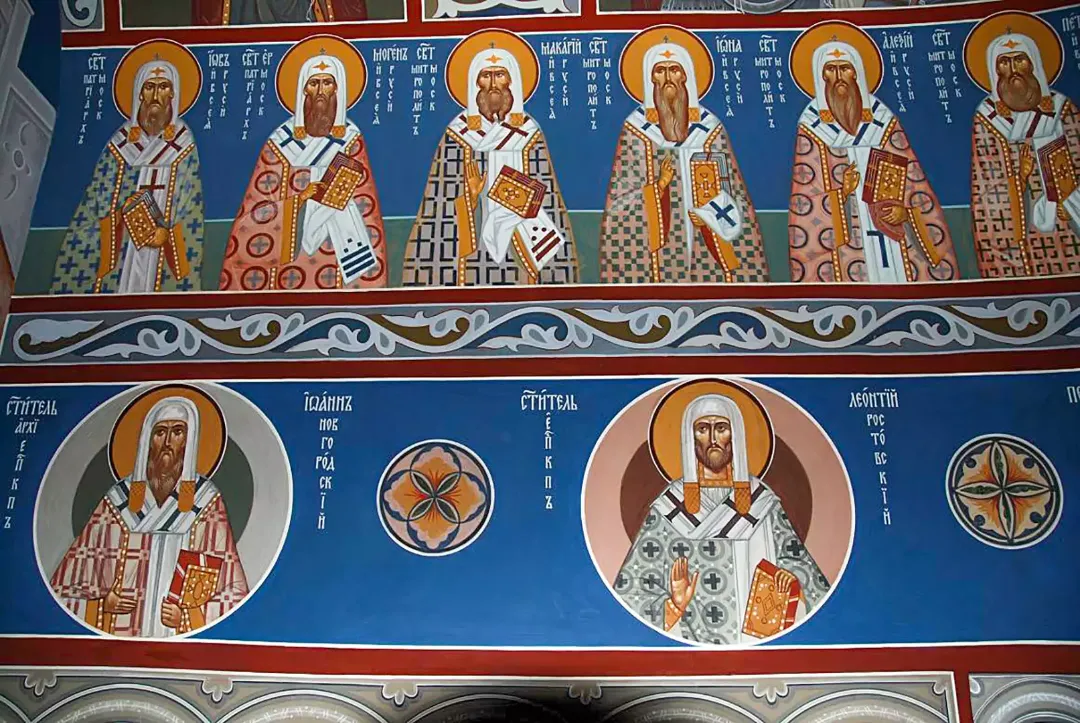 Роспись храма Покрова в Рубцове. Фрески. Артель "Радость"