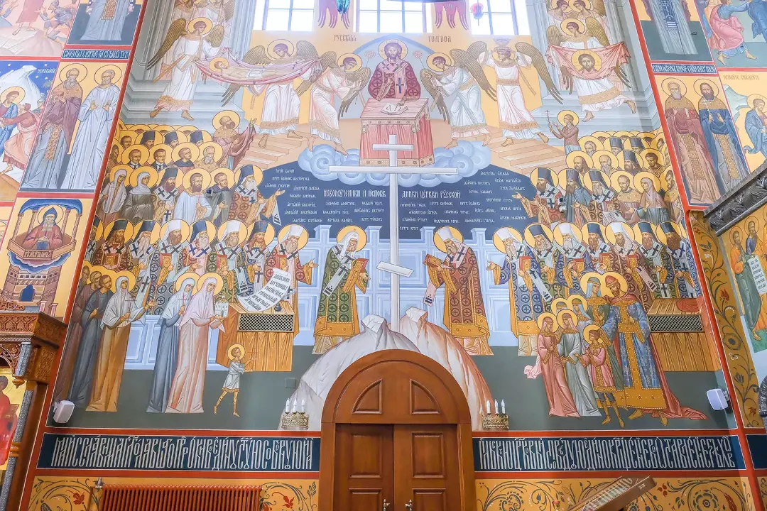 Роспись храма Серафима Саровского. Фрески. Артель "Радость"