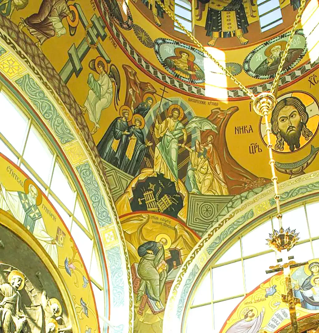 Роспись храма Георгия Победоносца на Поклонной горе. Фрески. Артель "Радость"