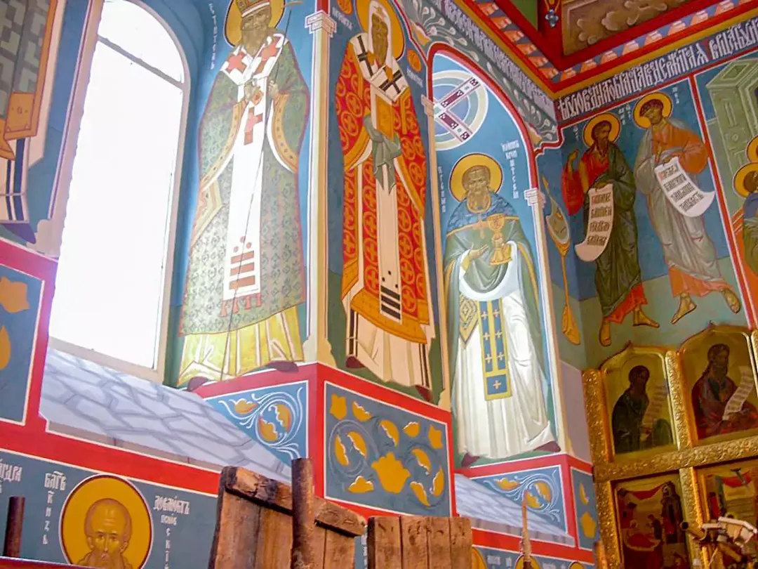 Роспись храма Нерукотворного Образа. Фрески. Артель "Радость"