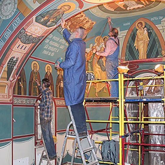 Роспись храма. Иконописцы. Фрески. Артель "Радость"